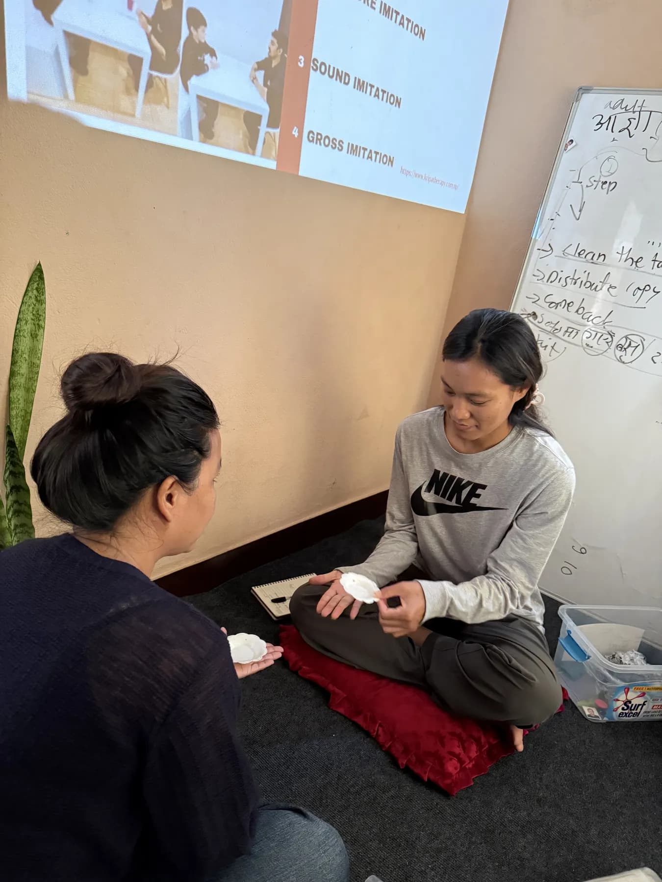 Hands-on parent training